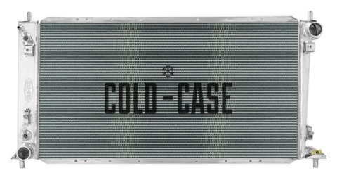 Cold Case Performance Aluminum Radiator Modules for 1997-2003 F-150 - FOT587AK Radiator, Performance, Module, Aluminum, Polished, Crossflow, 2 Row, Dual 12 in. Fans, Ford, Kit