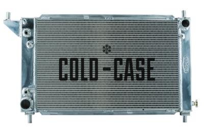 Cold Case Performance Aluminum Radiators for 1996 MUSTANG - LMM572A Radiator, Performance, Aluminum, Polished, Crossflow, 2 Row, Transmission Cooler, Ford, Mustang, Each