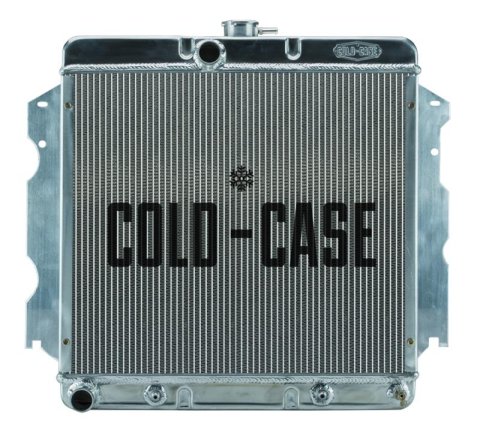Cold Case Performance Aluminum Radiators MOP751A Radiator, Performance, Aluminum, Polished, Downflow, 2 Row, Transmission Cooler, Dodge, Plymouth, Small Block, Each