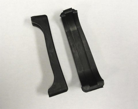 Cold Case Radiator Mounting Insulators GME1 Support Bushings, Insulators, Rubber, Black, Pontiac, Pair