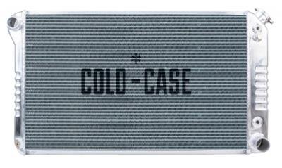 Cold Case Performance Aluminum Radiators GMT556A21 Radiator, Performance, Aluminum, Polished, Crossflow, 2 Row, Transmission Cooler, Chevy, GMC, Truck, Each