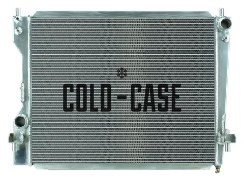 Cold Case Performance Aluminum Radiators for 2005-2014 MUSTANG - LMM574 Radiator, Performance, Aluminum, Polished, Crossflow, 2 Row, Ford, Mustang, Each