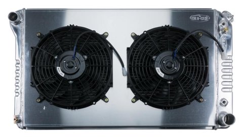 Cold Case Performance Aluminum Radiators GMT556A21SK Radiator, Performance, Aluminum, Polished, Crossflow, 2 Row, Transmission Cooler, Chevrolet, GMC, Truck, Each