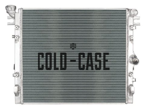 Cold Case Performance Aluminum Radiators for 2007-2017 WRANGLER, 2018 WRANGLER JK - MOJ995-5 Radiator, Performance, Crossflow, Aluminum, Polished, 2-row, Jeep, Engine Swap, Each