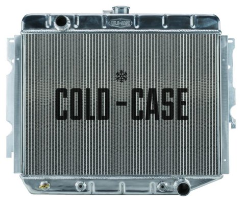 Cold Case Performance Aluminum Radiators MOP750A Radiator, Performance, Aluminum, Polished, Downflow, 2 Row, Transmission Cooler, Dodge, Plymouth, Each