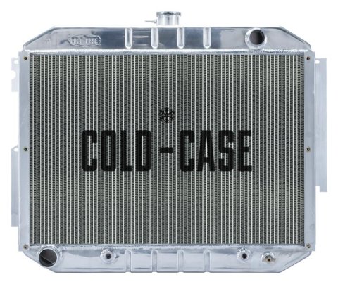 Cold Case Performance Aluminum Radiators MOP757A Radiator, Performance, Aluminum, Polished, Downflow, 2 Row, Transmission Cooler, Chrysler, Dodge, Plymouth, Each