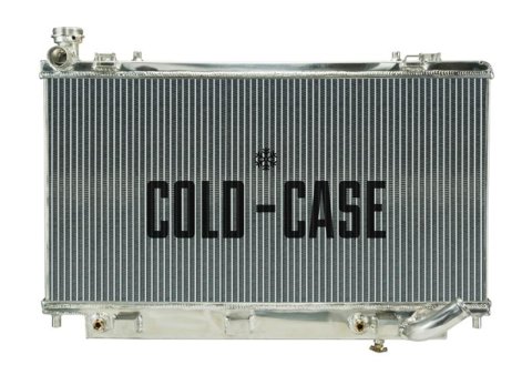 Cold Case Performance Aluminum Radiators for 2008-2009 G8 - LMP5005A Radiator, Performance, Aluminum, Polished, Downflow, 2 Row, Transmission Cooler, Pontiac, G8, Each