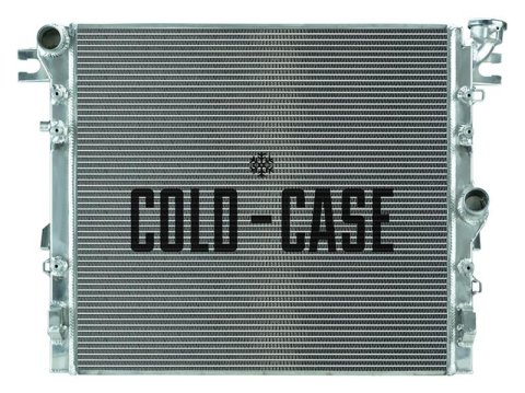 Cold Case Performance Aluminum Radiators for 2007-2017 WRANGLER, 2018 WRANGLER JK - MOJ995 Radiator, Performance, Aluminum, Polished, Crossflow, 2 Row, Jeep, Wrangler, Each