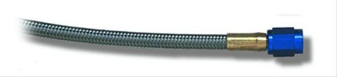 NOS Stainless Steel Braided Hoses 15210NOS Hose, Steel, -4 AN Female End, Blue, -4 AN Female End, Blue, 12 in. Length, Each