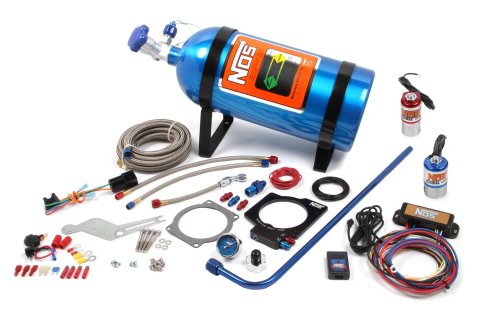 NOS EFI Nitrous Plate Systems for GM LS3 05160NOS Oxide System, EFI, Wet, 150 hp, 10 lb. Bottle, Blue, Chevrolet, 6.2L, Kit
