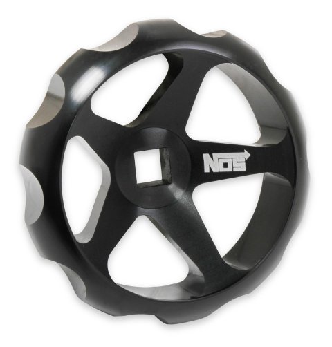 NOS Bottle Valve Replacement Wheels 16147NOS Hand Wheel, Nitrous Valve, Billet Aluminum, Black Anodized, Each