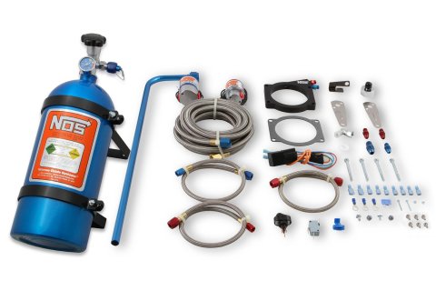 NOS EFI Nitrous Plate Systems for GM LS2 05169NOS Oxide System, EFI, Wet, 100-150 hp, 10 lb. Bottle, Blue, Chevy, 6.0L, Kit