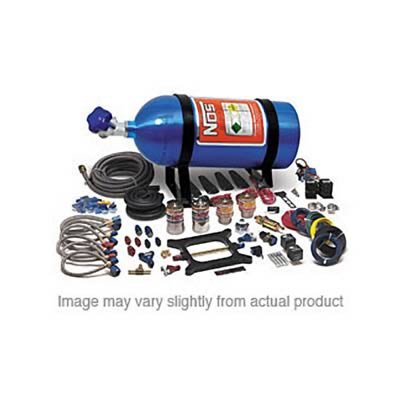 NOS Dual-Stage Big Shot Nitrous Oxide Systems 02401NOS System, Dual Stage Shot, Wet, 175-400 hp, 10 lb. Bottle, Blue, Square Bore, 4-Barrel, Kit