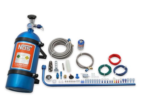 NOS EFI Nitrous Oxide Systems 02519NOS System, EFI, Dry, 50 hp, 10 lb. Bottle, Blue, Dodge, Ford, Diesel, Kit