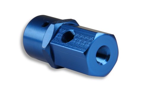 NOS CO2 Regulators 15855NOS Fuel Pressure Regulator, Aluminum, Blue Anodized, Fuel, Universal, Each