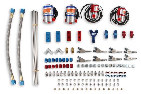 NOS Pro Race Fogger Professional Kits 04466NOS Nitrous Oxide System, Fogger, Wet, 250-350 hp, Direct Port, Carburetor, V8, Kit