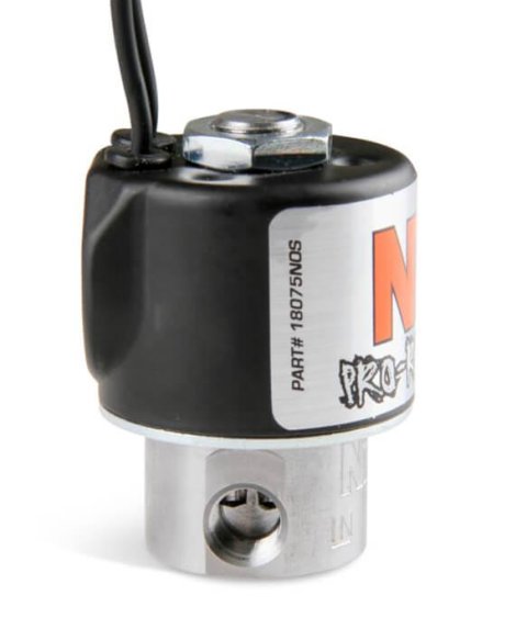 NOS Pro Race Nitrous Solenoids 18075BNOS Oxide Solenoid, Race, 400 hp Flow Limit, 2.8 amps, Each