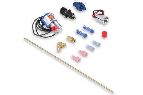 NOS Ntimidator Illuminated LED Purge Kits 16033NOS Nitrous Valve Kit, Ntimidator, Blue LED, -4 AN, Kit
