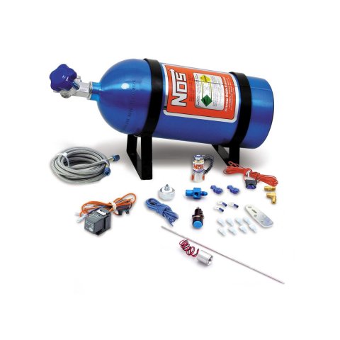 NOS Ntimidator Illuminated LED Purge Kits 16029NOS Nitrous Kit, Ntimidator, Blue LED, -4 AN, Kit