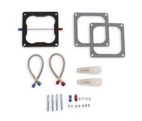 NOS Big Shot Injector Plate Kits 12610NOS Nitrous Plate, Shot, Black, Dominator Flange, 4-Barrel Carburetor, 190, 225, 275, 300 hp, Kit