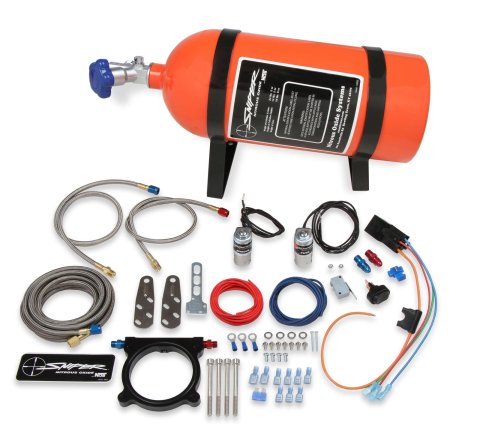 NOS Sniper EFI Wet Nitrous Systems 07166NOS Oxide System, EFI, Wet, 10 lb. Bottle, Orange, Ford, 5.0L, Kit