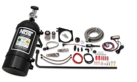 NOS GM EFI Wet Nitrous Plate Systems 05173BNOS Oxide System, EFI, Wet, Drive-By-Wire Throttle Body, 102/105mm, 10 lb. Bottle, LS Engines, Black, Kit