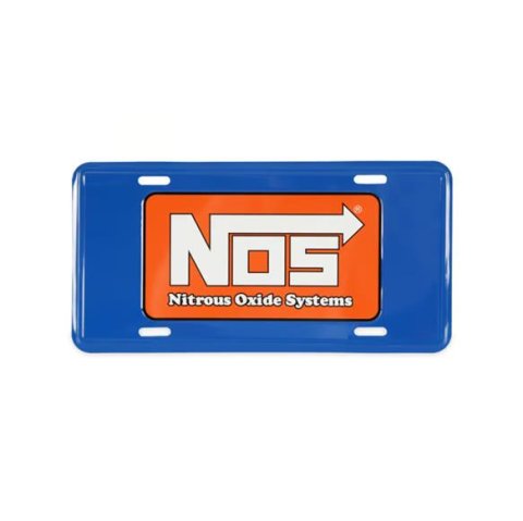 NOS License Plates 36-581 Plates, Steel, Blue/Orange/White, NOS, 12 in. x 6 in., Each