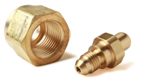 NOS Bottle Nut Adapters 16100NOS Nitrous Standard Medical Nut, Steel, Nickel Plated, 1 in. Female to -4 AN Male, Each