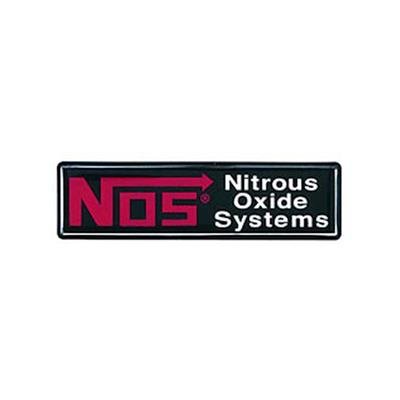 NOS Decals 19150NOS Decal, Nitrous Oxide Systems Logo, 2.750 in. x 1.0 in., Black/White, Each
