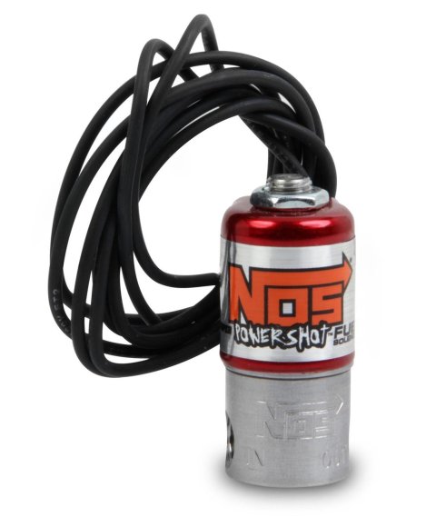 NOS Super Powershot Fuel Solenoids 18080NOS Solenoid, Powershot, 200 hp Flow Limit, 0.60 amps, 1/8 in. NPT Female Threads Inlet/Outlet