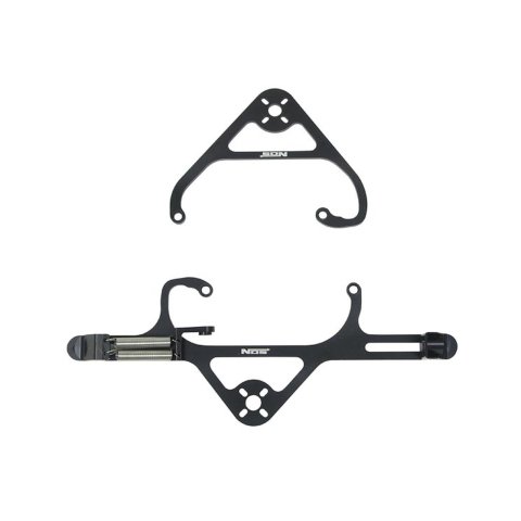 NOS Billet Nitrous Solenoid Brackets 16516NOS Mounting Bracket, Solenoid, Carburetor Flange Mount, Aluminum, Black Anodized, 4-Barrel, Each
