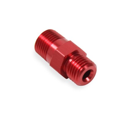 NOS Flare Jet AN to NPT Fittings 17953NOS Fitting, Adapter, NPT, Straight, Aluminum, Red Anodized, -3 AN, 1/8 in. NPT, Each