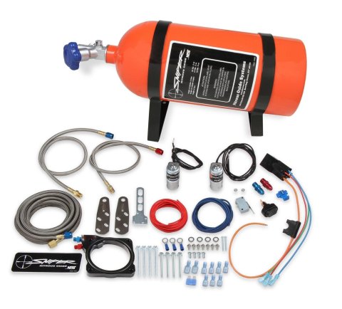 NOS Sniper EFI Wet Nitrous Systems 07167NOS Oxide System, EFI, Wet, 10 lb. Bottle, Orange, Chrysler, Dodge, 5.7L, 6.1L, Kit