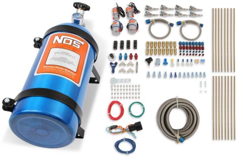 NOS Pro Shot Fogger Nitrous Oxide Systems 02462NOS System, Fogger, Wet, 250-400 hp, 10 lb. Bottle, Blue, Direct Port, Intake Manifold, Kit