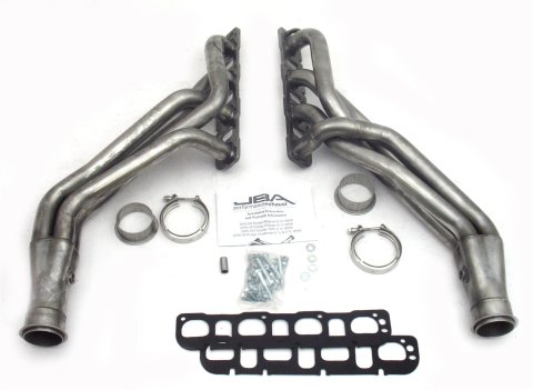 JBA Performance Exhaust Competition-Ready Headers 6965S Headers, Long Tube, Long Tube, Stainless, Natural, 1.75 in. Primary, 3 in. Collector, Dodge, Chrysler, V8, Pair