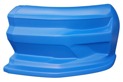 Dominator SS Camaro Nosepieces DOM-331-BL Race Car Body Panel, Nosepiece, Dirt Style, Nose Position, High-impact Plastic, Blue, Left Side Nose, Each