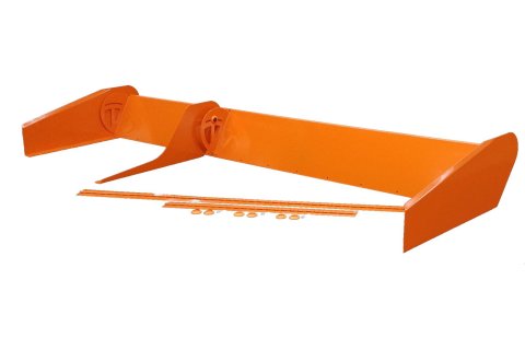 Dominator Rear Spoilers DOM-915-OR Spoiler, Rear, Circle Track, Aluminum, Orange, Each