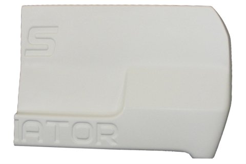 Dominator SS Street Stock Rear Bumper Cover Replacement Parts DOM-307-WH Race Car Body Panels, Parts, Dirt Style, High-impact Plastic, White, Right Piece, Each