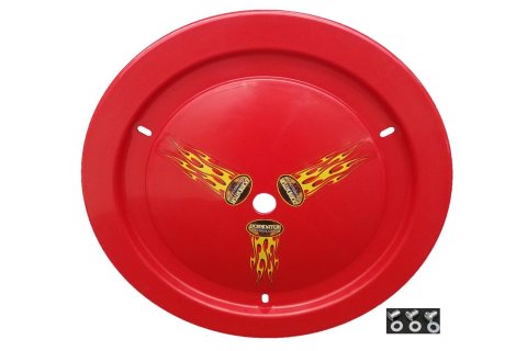 Dominator Race Products Wheel Covers DOM-1012-DZUS-RD Universal Cover - Smooth 15" - Fits - Weld/Keizer, Aero, Bassett, Circle