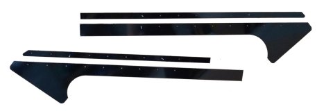 Dominator Pillar Posts DOM-810-AL-BK Post, Dirt Track, Aluminum, Carbon Black, Kit