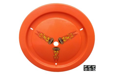 Dominator Race Products Wheel Covers DOM-1012-DZUS-OR Universal Cover - Smooth 15" - Fits - Weld/Keizer, Aero, Bassett, Circle