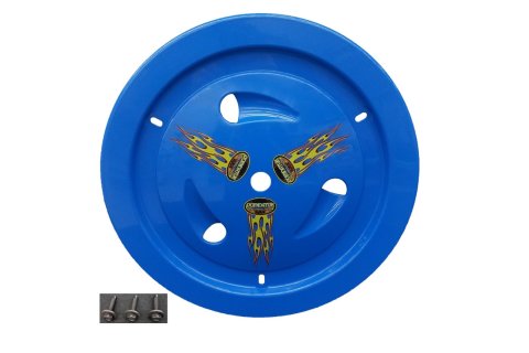 Dominator Race Products Wheel Covers DOM-1013-Bolt-BL Universal Cover - Vented 15" - Fits - Weld/Keizer, Aero, Bassett, Circle