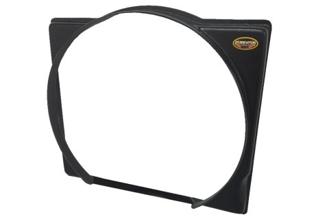 Dominator Radiator Shrouds DOM-545-BK Fan Shroud, Late Model Modified, Bolt-On, Single Fan, 19.00 in. Height, 22.00 in. Width, 3.00 in. Thickness, Plastic, Black, Each
