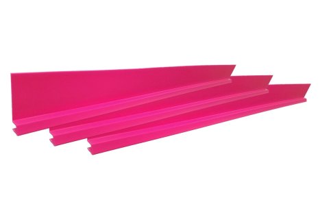 Dominator Dirt Rocker Panels DOM-1100-PK Race Car Body Panels, Panels, Style, Panel Position, High-impact Plastic, Pink, 7 in. x 78 in., Set of 3