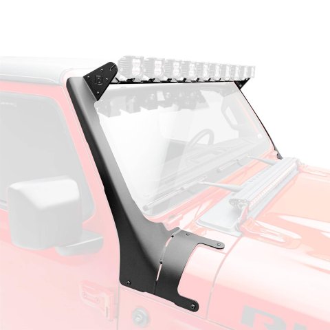 ZROADZ Light Mount Brackets Z934931 LED Bracket Front Roof Black 2019-2022 Jeep Wrangler JL, Wrangler JLU