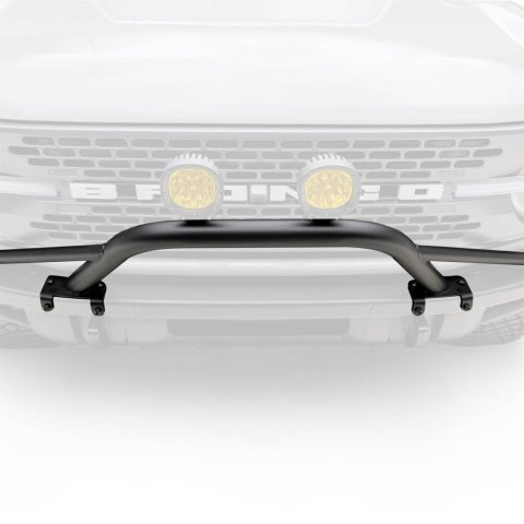 ZROADZ Prerunner Baja Bars Z325451 Light Bar, Bar, Front Bumper Top Mount, Mid Length Hoop, Black Powdercoated, Ford, Each