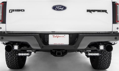 ZROADZ - Bumper Accessories for 2017-2023 F-150 Z385662-KIT 2017 Ford F150 Raptor, Rear Frame LED Light Bar Mount KIT Includes (2) 6" Slim Line LED lights, Universal Wire Harness Bolt On Easy