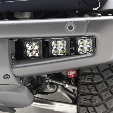 ZROADZ Front Bumper OEM LED Fog Light Brackets Z325401 Mounting Brackets, Mount Kit, Inset, Bolt-on, No Drilling Required, Ford Bronco, Sold as a Pair