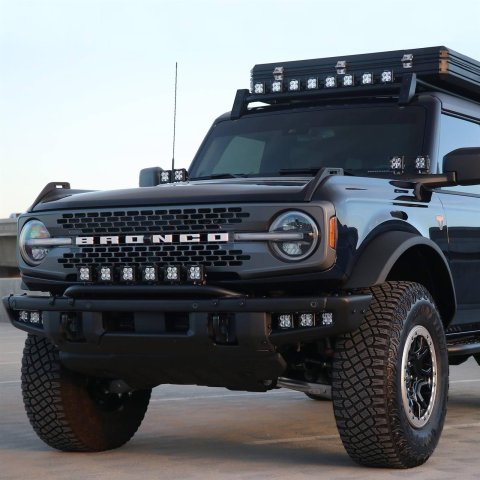 ZROADZ Front Bumper OEM LED Fog Light Kits Z325401-KITA Lights, Amber Kit, Fog, Bolt-On, No Drilling Required, Ford Bronco, Sold as a Kit