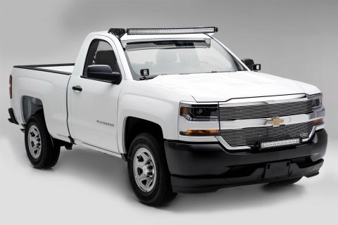 ZROADZ Front Roof LED Light Brackets for 2019-2022 SIERRA 1500, SILVERADO 1500 - Z332281 Bar Mounting Bracket, Chevrolet/GMC Bracket, Black